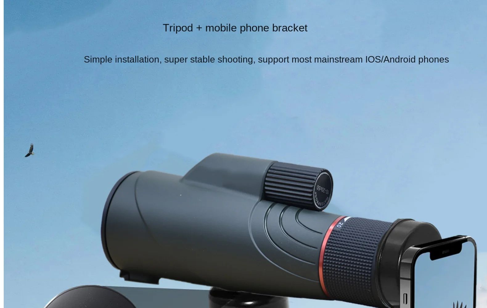 HD Waterproof Anti-Fog Aluminum FMC Lens Coating 10-20x50 product detail 25