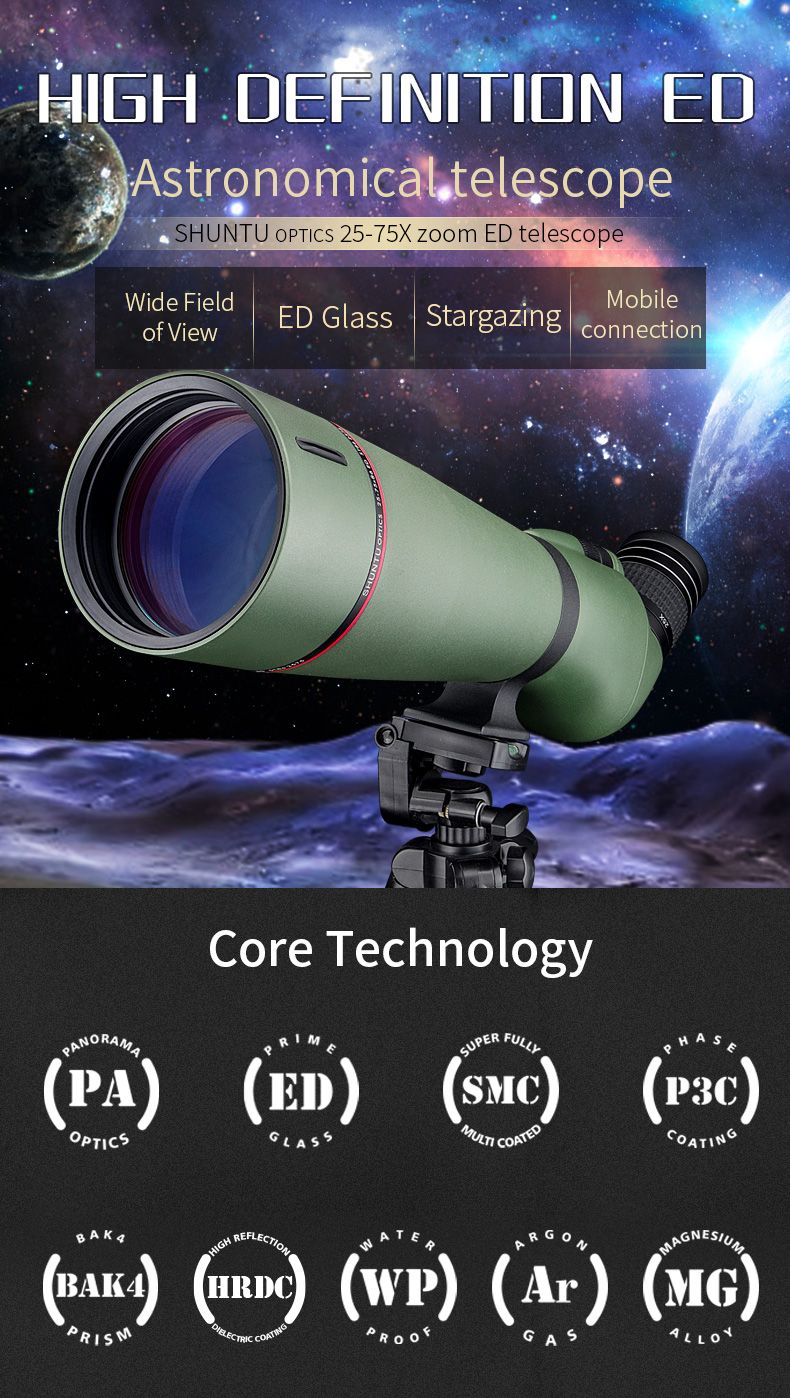 HD Zoom Spotting Scope ST86 2575 25-75x86 Large product detail 3