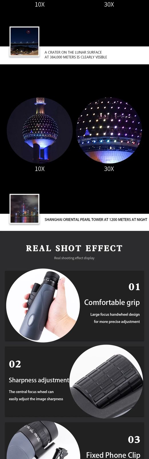 HD12X50 10-30x50 Professional 4k Super Telephoto Zoom product detail 5