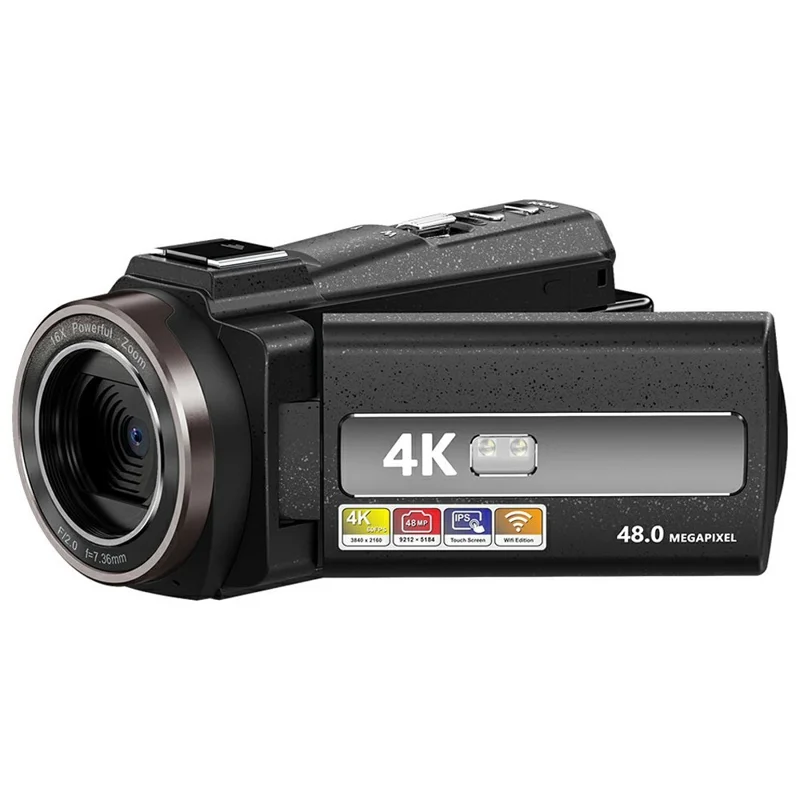 hdv-254km-3-0-inch-touch-screen-4k-digital-video-camera-ultra-hd-48mp-16x-zoom-ir-night-vision-cam-with-32gb-card-for-travel-and-everyday-photography-main 4K Digital Video Camera main product image