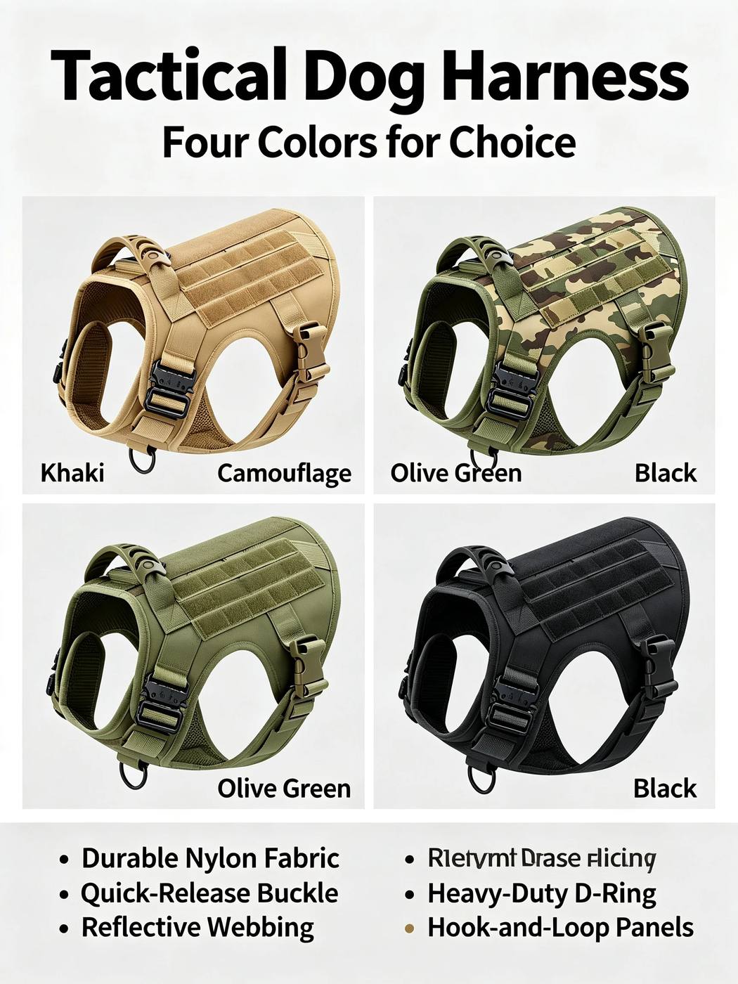 Heavy Duty MOLLE Buckle Adjustable Padded Safety Vest product detail 9