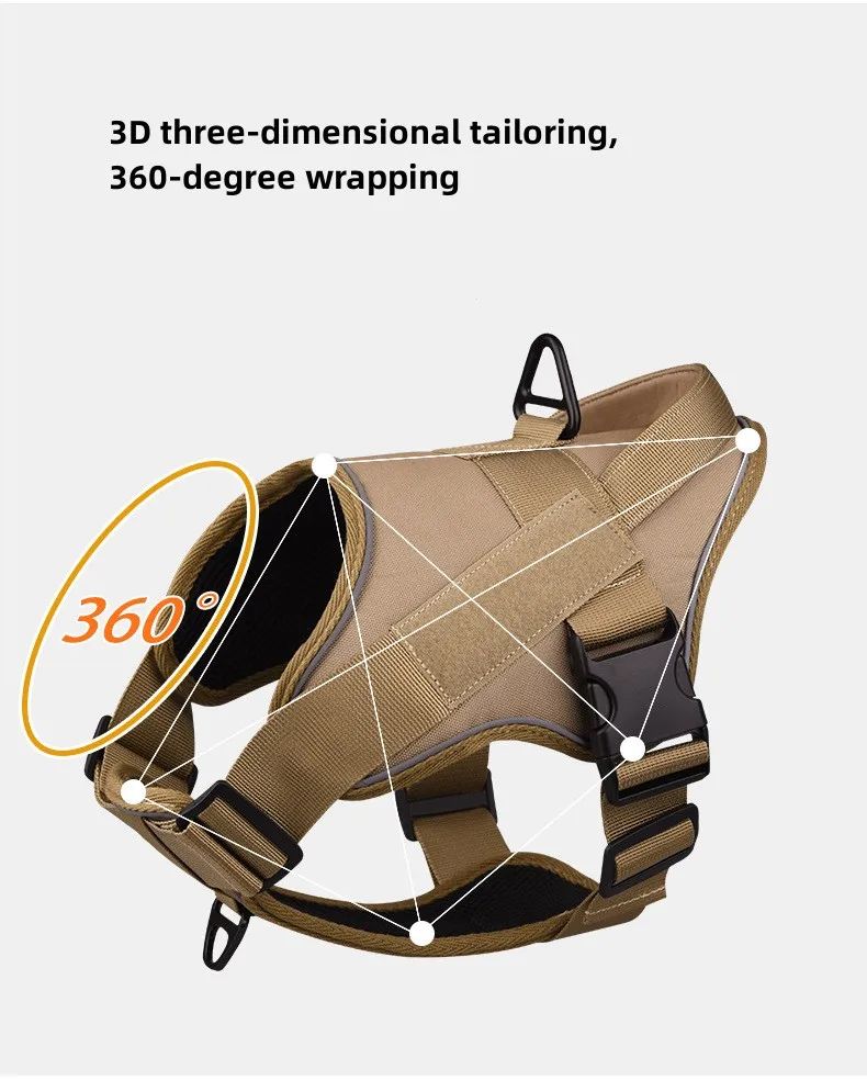 Heavy Duty Tactical Dog Harness Dogs No Pull product detail 1