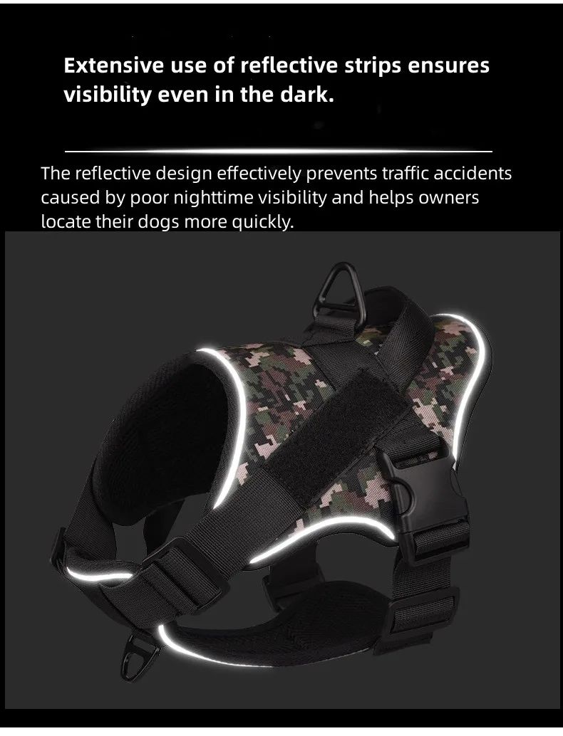 Heavy Duty Tactical Dog Harness Dogs No Pull product detail 2