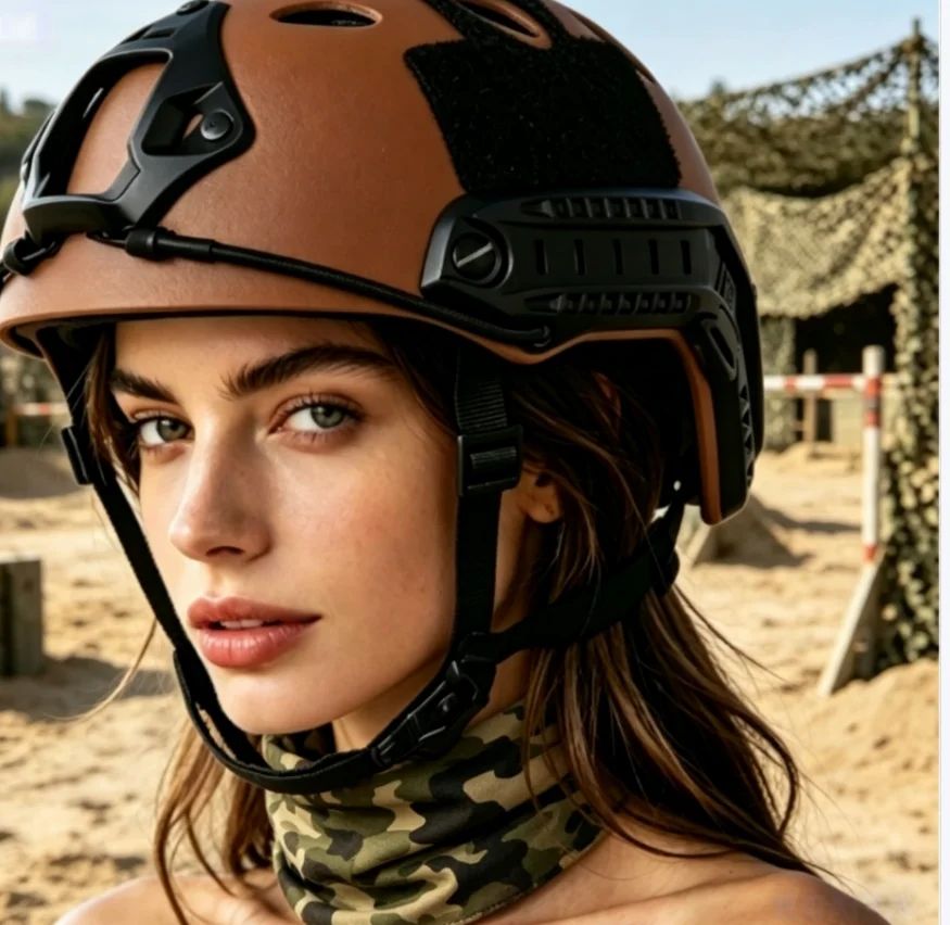 High Cut ABS T Type Tactical Helmet with product detail 5