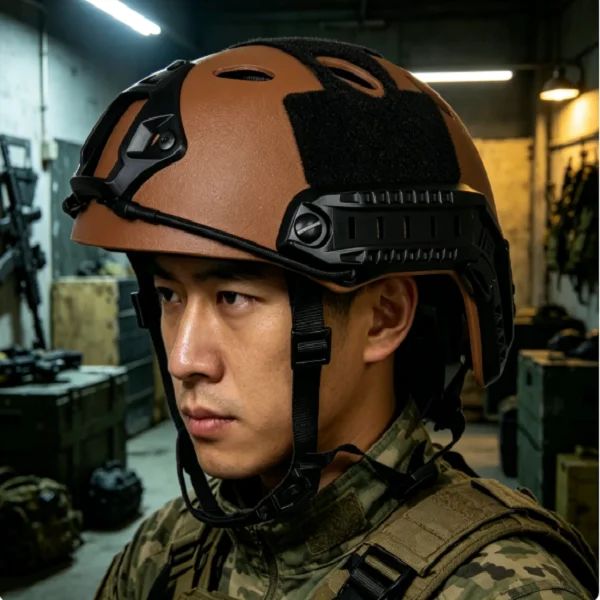 High Cut ABS T Type Tactical Helmet with product detail 6