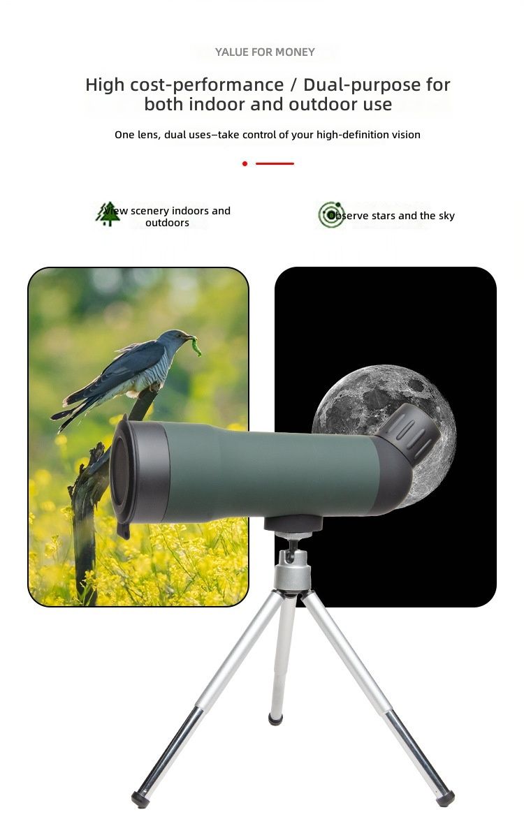 High-Definition 10x50/20x50 Bird Watching Spotting Scope FMC product detail 4