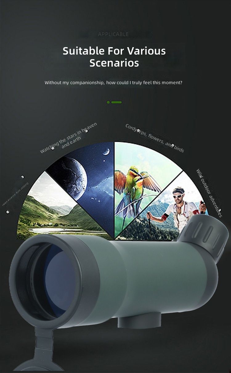 High-Definition 10x50/20x50 Bird Watching Spotting Scope FMC product detail 6