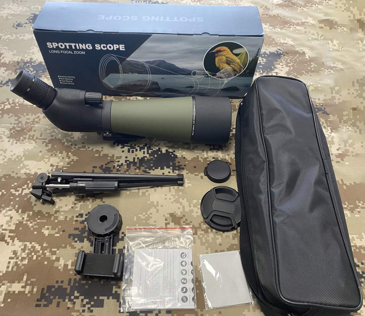 High Power 25-75X80 Waterproof Fully Multi-Coated Spotting product detail 7