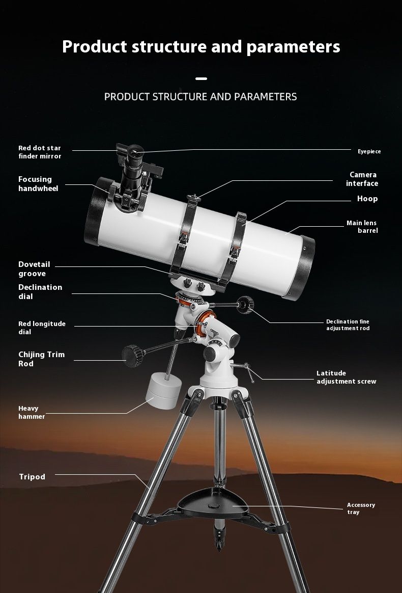 High-Power High-Definition 130650 Metal Monocular Telescope product detail 6