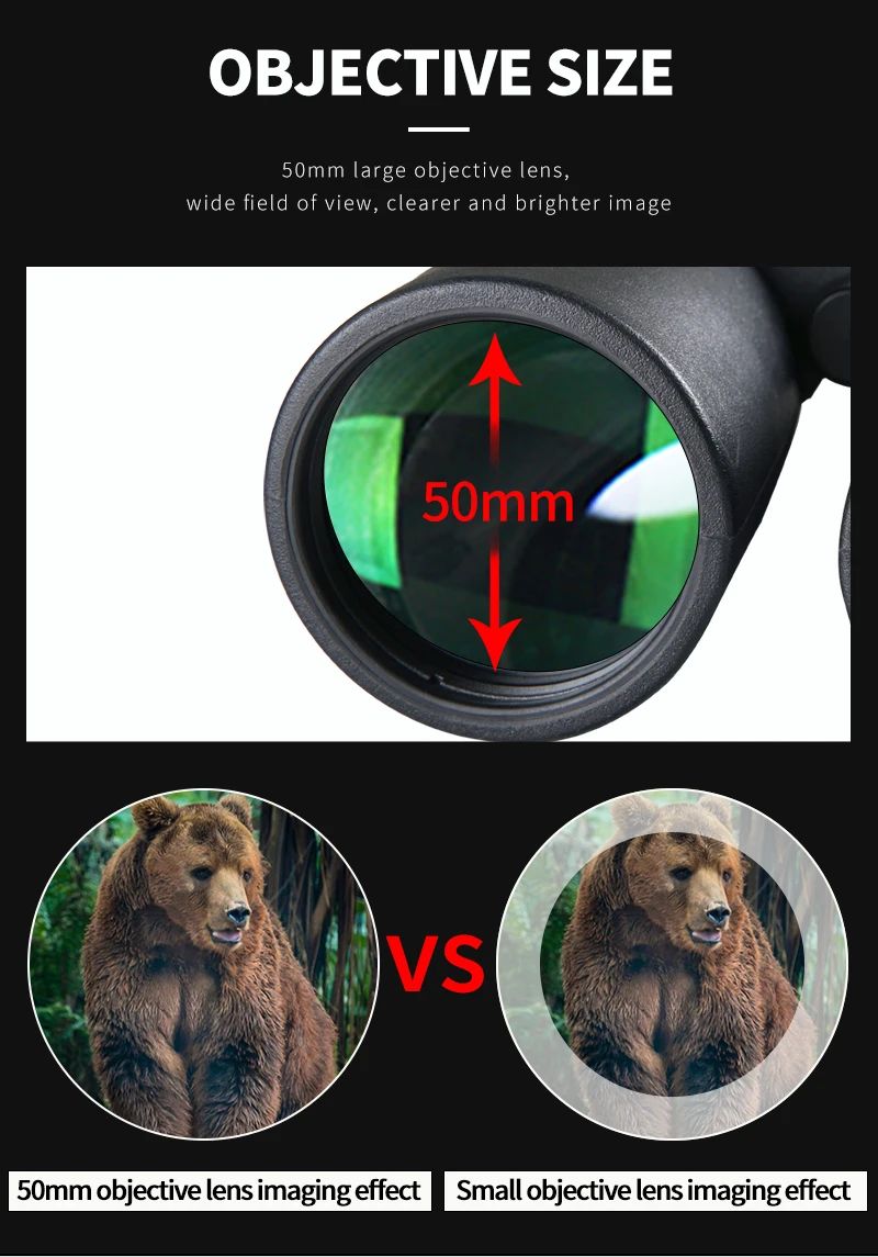 High Power Wide View Telescope Binocular 12X50 Optical product detail 6