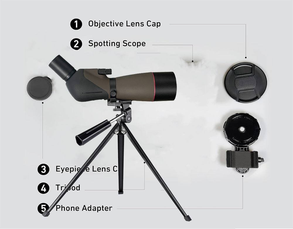 High-quality 16-48x70 HD Bak4 Outdoor Spotting Scope Hunting product detail 1