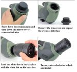 High Quality 20-60x60 20-60x80 Spotting Scope for Wacthing gallery 02
