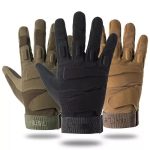 High Quality Custom Rubber Full-Finger Tactical Gloves for gallery 01