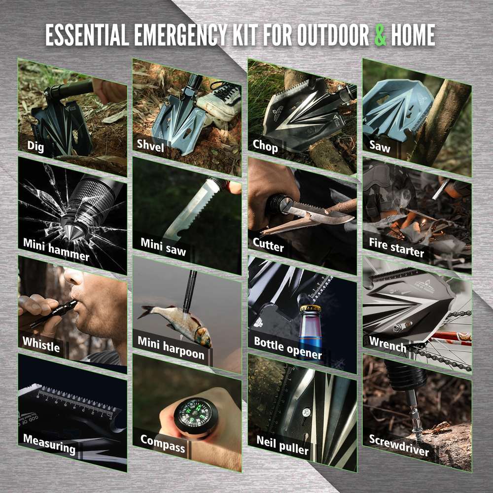 High Quality Outdoor Survival Shovel Multitool Compact product detail 6