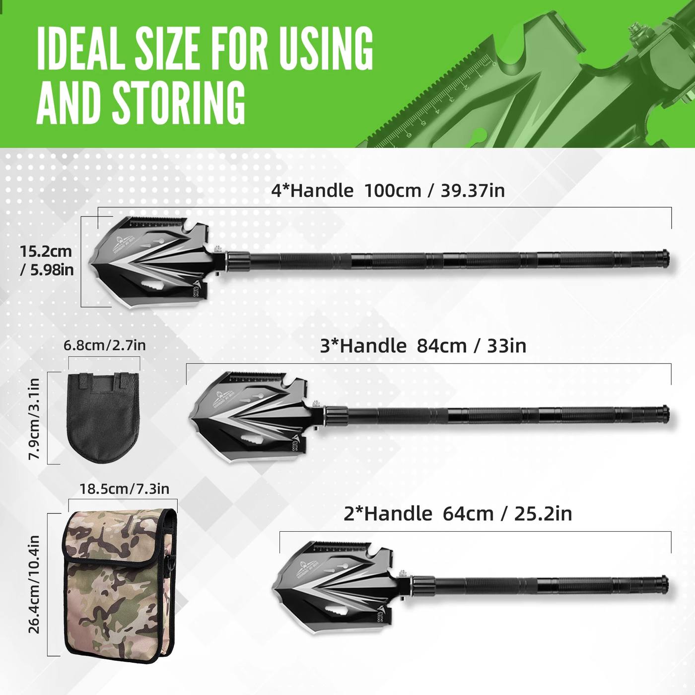 High Quality Outdoor Survival Shovel Multitool Compact product detail 7