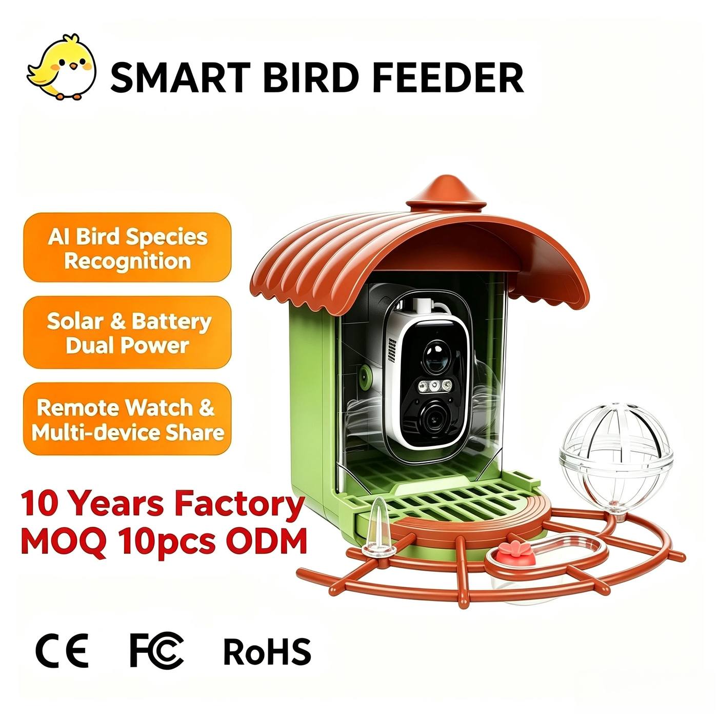 high-quality-safe-smart-solar-bird-feeder-with-p40621-main-minmaxoutdoors High Quality Safe Smart Solar Bird Feeder with main