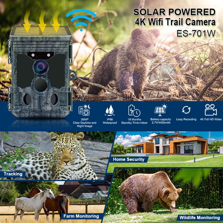High Quality Support APP 4K WIFI Solar Powered MinMax Outdoors product detail image 1