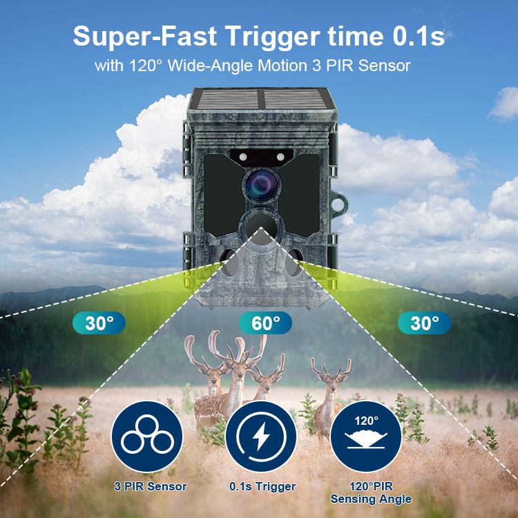 High Quality Support APP 4K WIFI Solar Powered MinMax Outdoors product detail image 2