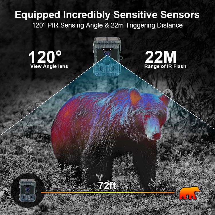 High Quality Support APP 4K WIFI Solar Powered MinMax Outdoors product detail image 5