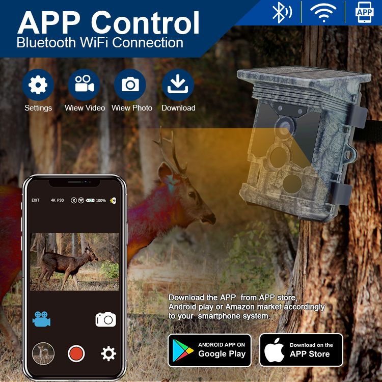 High Quality Support APP 4K WIFI Solar Powered MinMax Outdoors product detail image 7