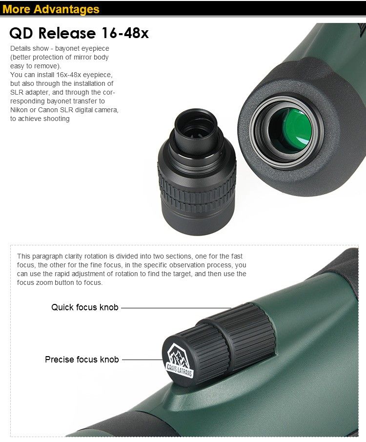High Quality Waterproof Zoom Telescope Monocular SP13 product detail 3