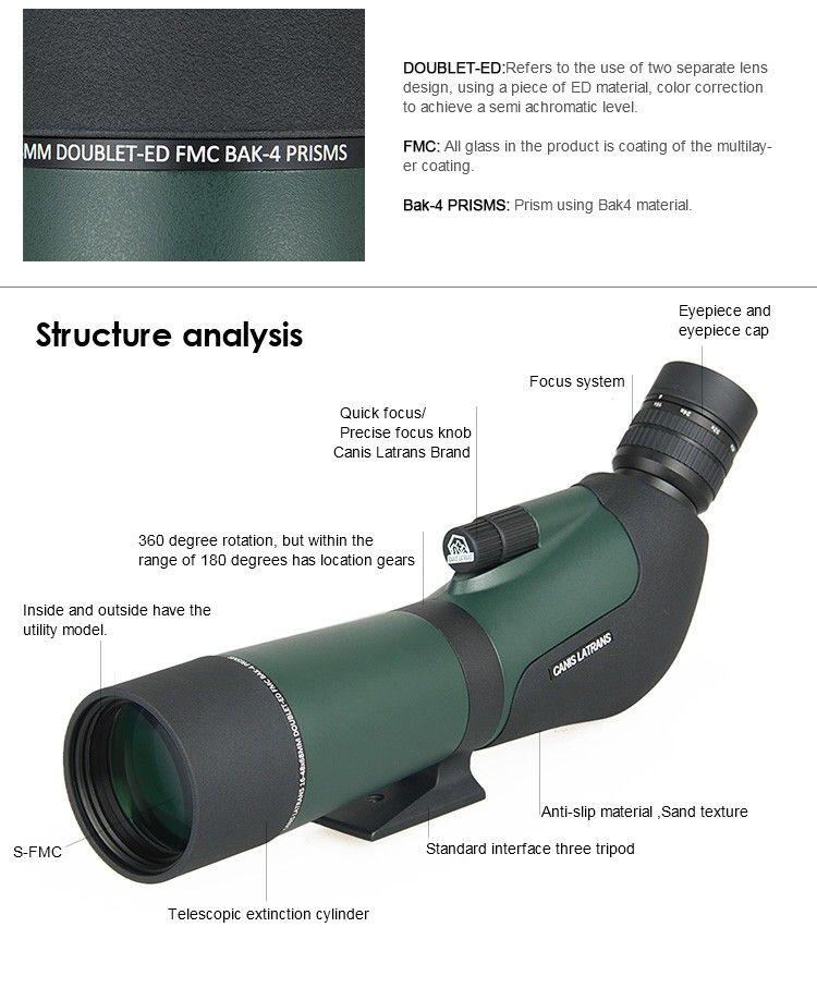 High Quality Waterproof Zoom Telescope Monocular SP13 product detail 4