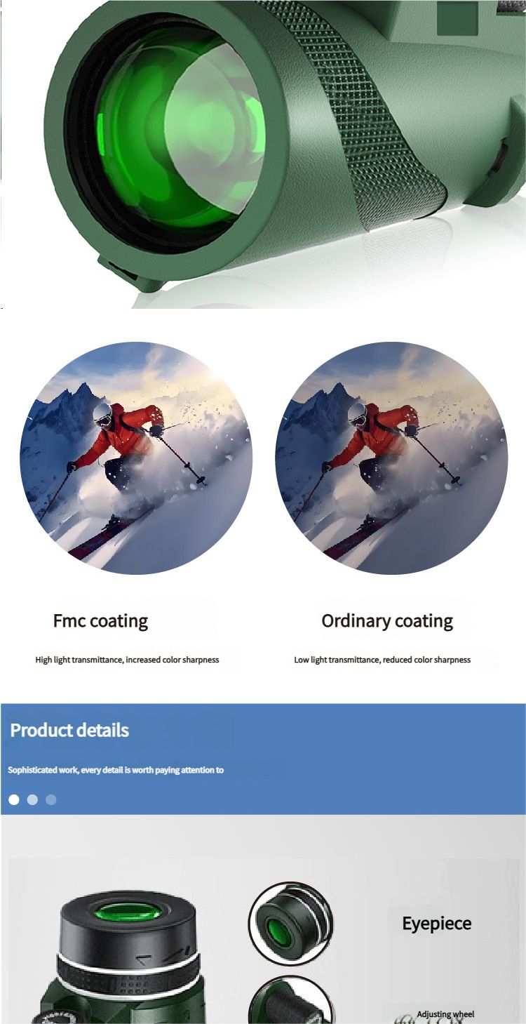 Hot Sale Monocular Telescope Long Range HD Spotting product detail 5