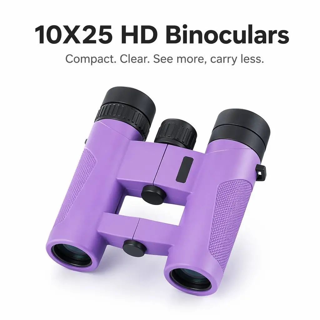 Hot Selling Kids 10X25 HD Binoculars Colorful Compact product detail 1
