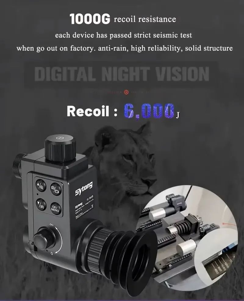 HT-88 Digital Night Vision Monocular Clip-On with 300m product detail 7