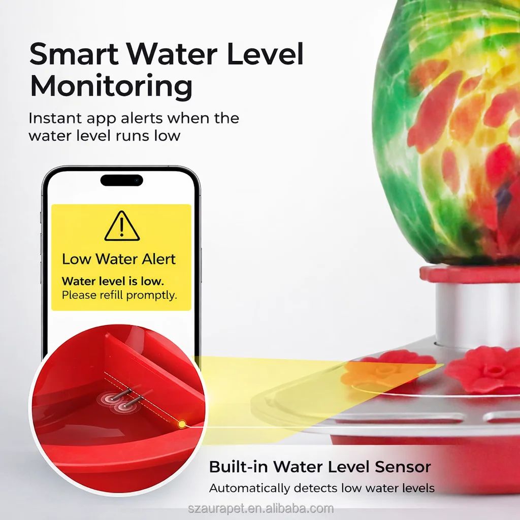 Hummingbird Feeder AI Recognition 10000 Species 4MP Full product detail 4
