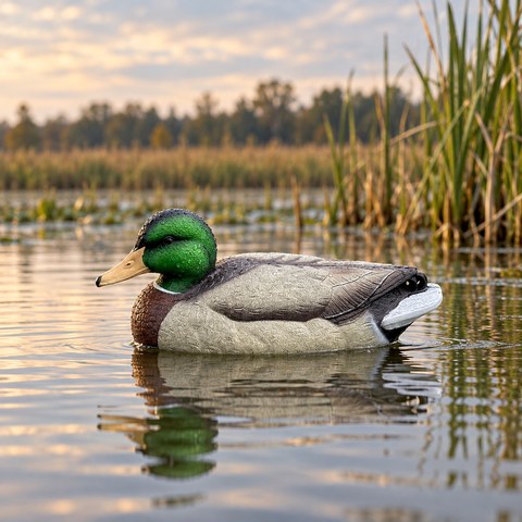 Hunting Decoy equipment in a relevant outdoor setting