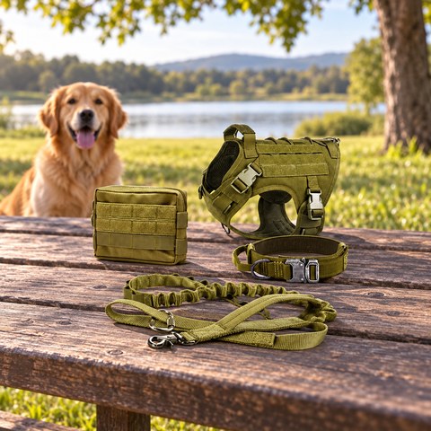 Hunting Dog Trainning equipment in a relevant outdoor setting