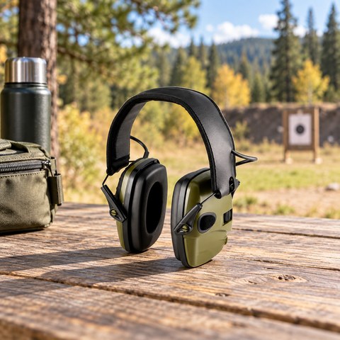 Hunting Hearing Protection equipment in a relevant outdoor setting