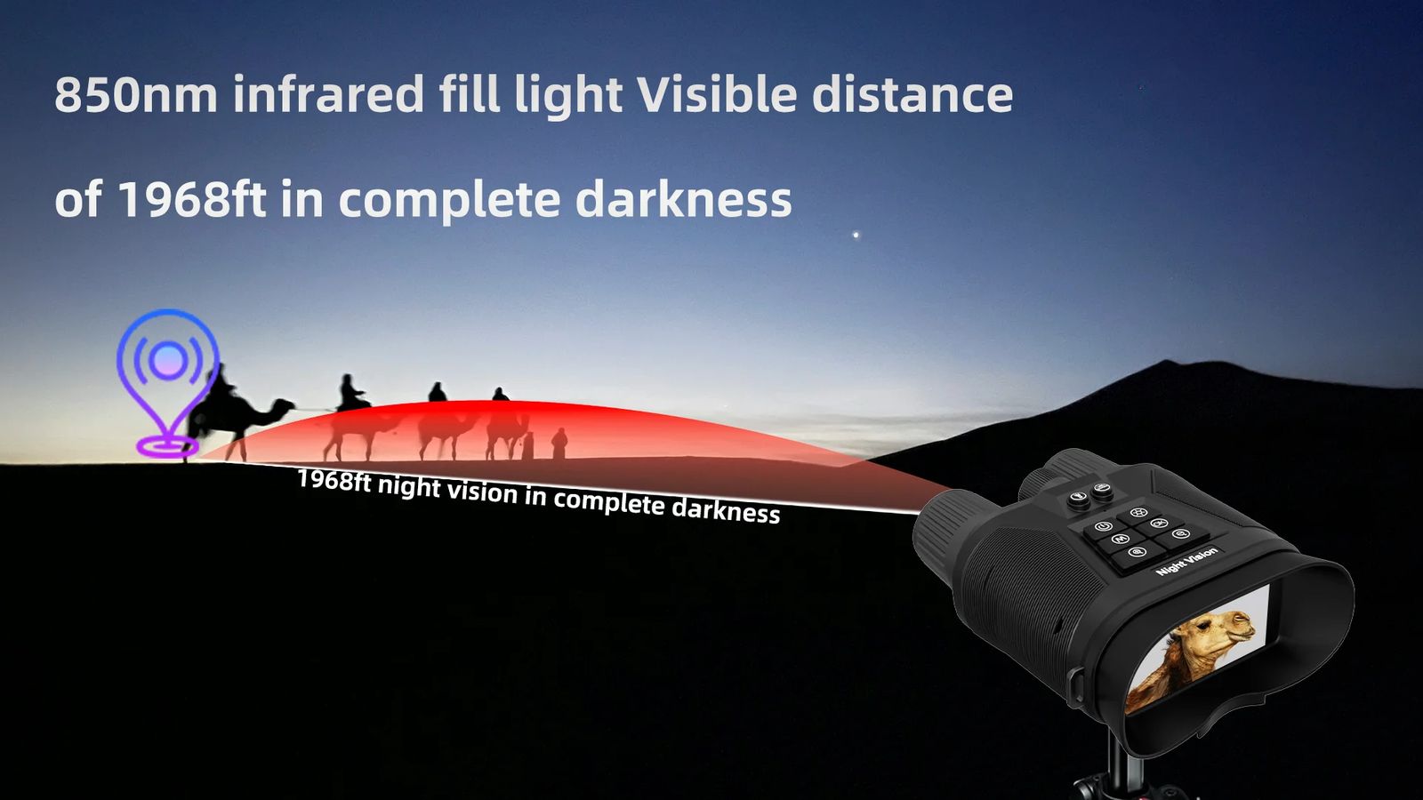Hunting Night Vision Binoculars 4K UHD Video Recording product detail 4