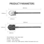 Industrial Carbon Steel Tactical Survival Shovel Folding gallery 01
