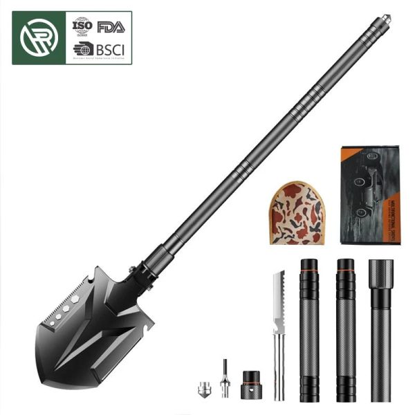 Industrial Carbon Steel Tactical Survival Shovel Folding main