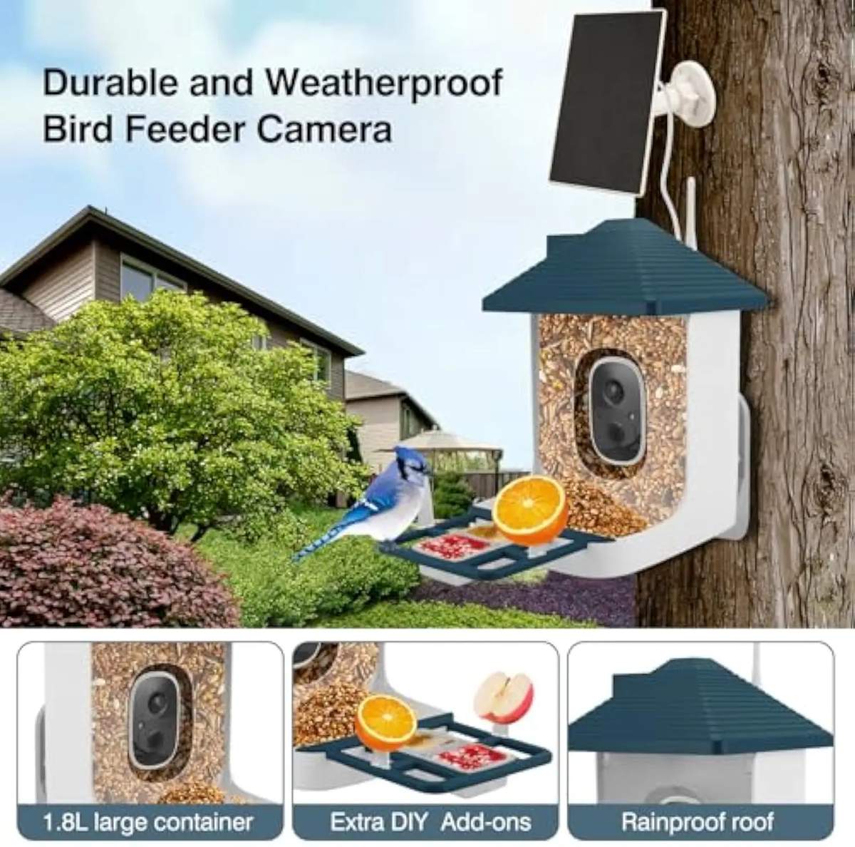 Intelligent Automatic Outdoor Bird Feeder with Camera product detail 1