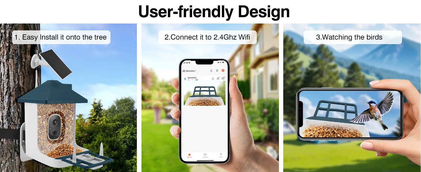 Intelligent Automatic Outdoor Bird Feeder with Camera product detail 5