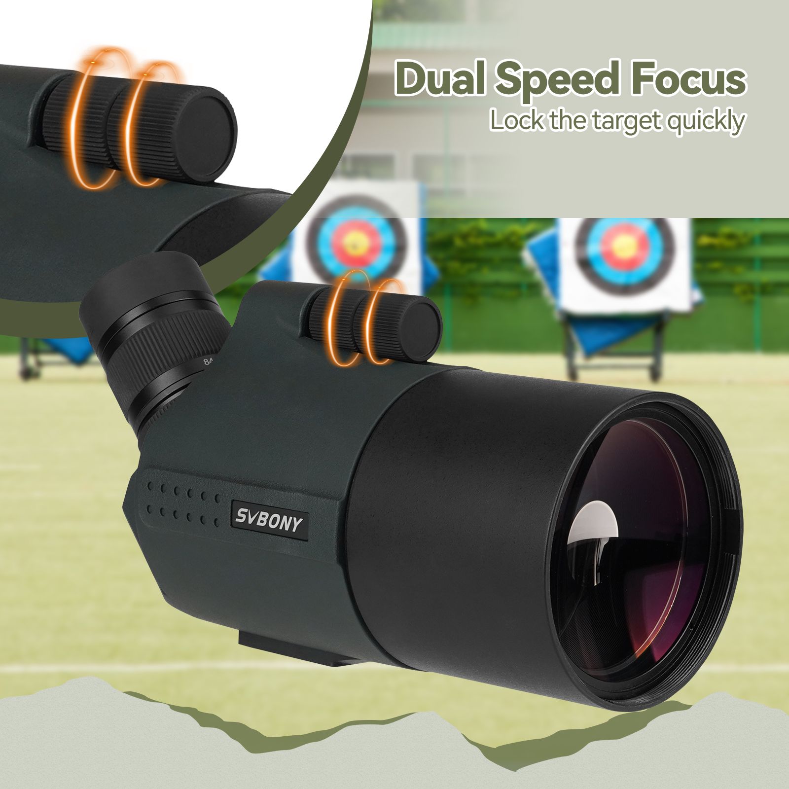 IPX7 Waterproof Dual Speed Focus 28-84x80 Magnification Mak product detail 10