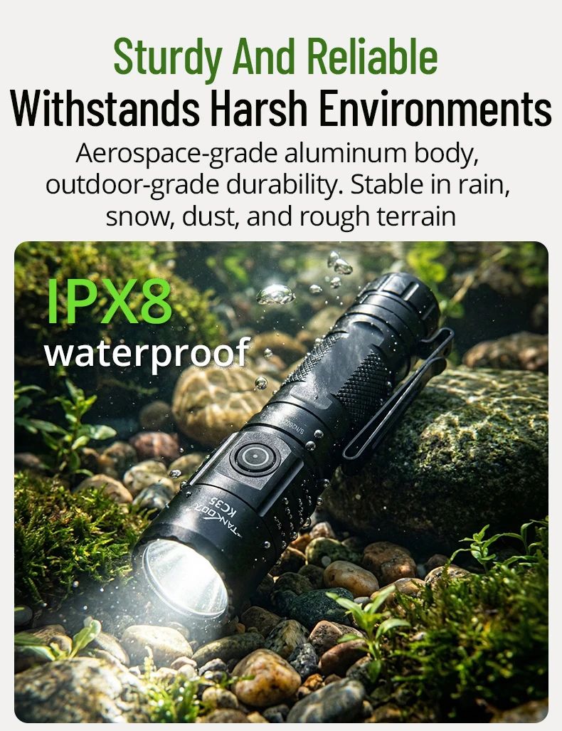 KC35 High Power Tactical Torch Light Rechargeable 5000lm product detail 10