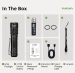 KC35 High Power Tactical Torch Light Rechargeable 5000lm gallery 01