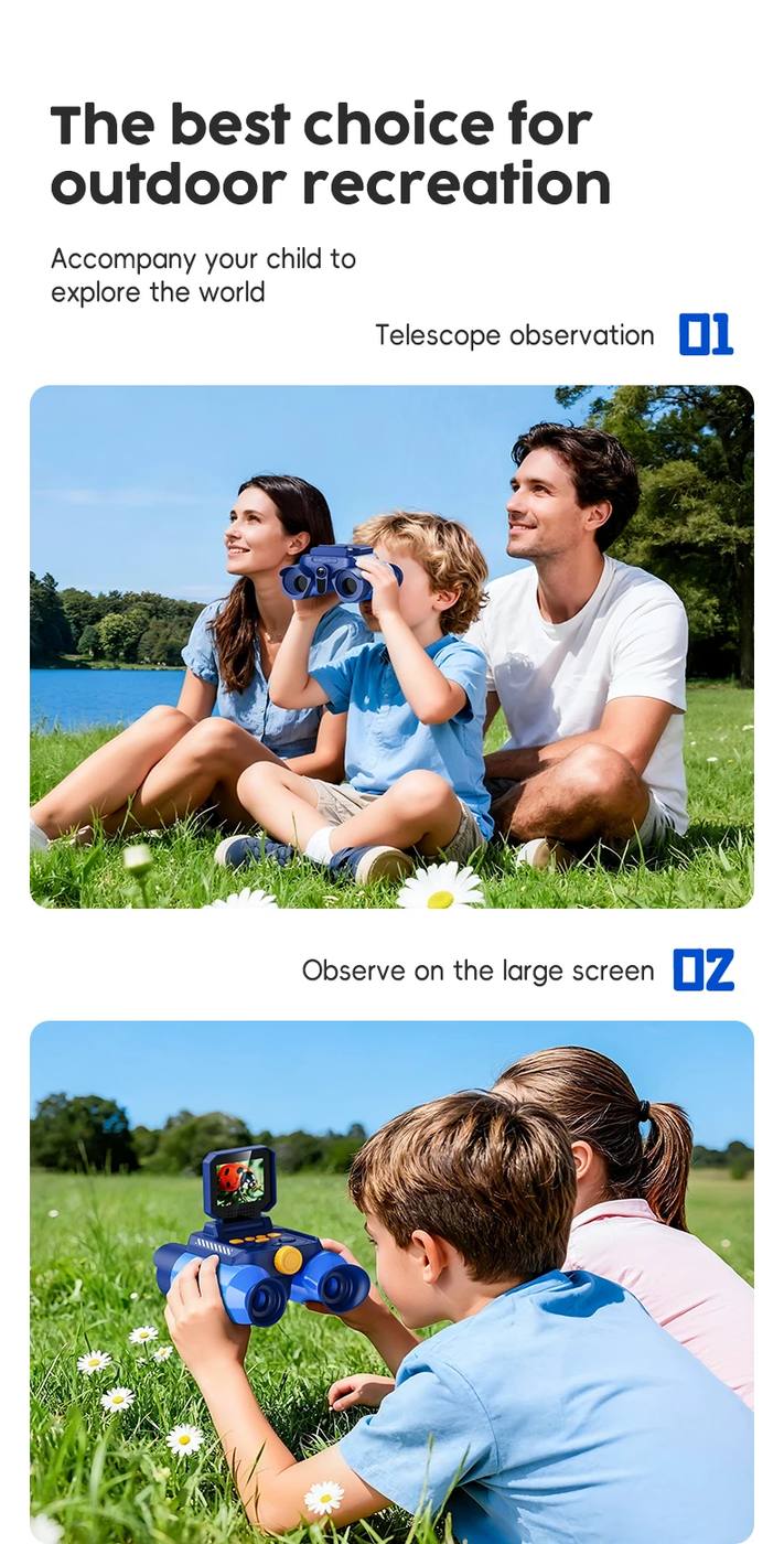 Kids Binoculars 10X 2.4 Inch IPS Screen Kids product detail 3