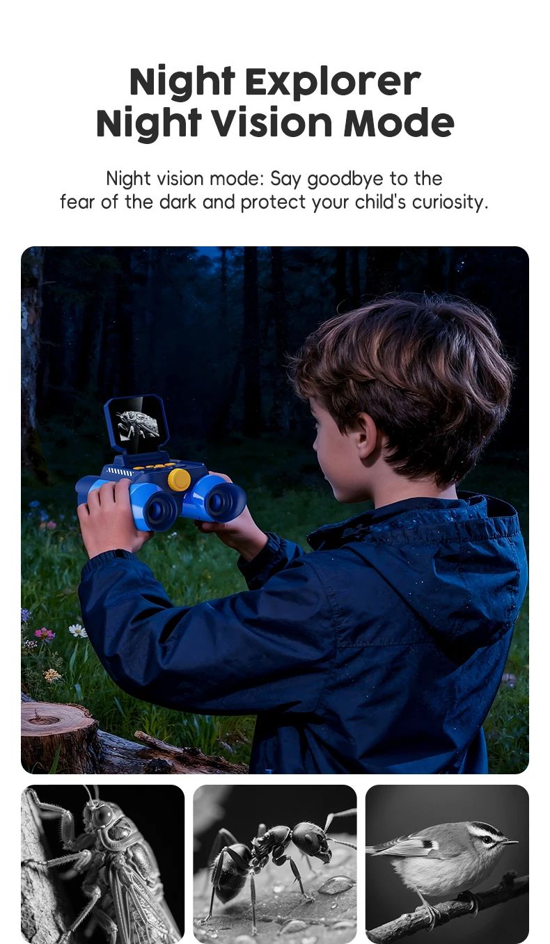 Kids Binoculars 10X 2.4 Inch IPS Screen Kids product detail 4