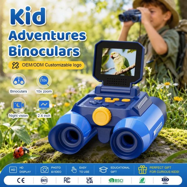 Kids Binoculars 10X 2.4 Inch IPS Screen Kids main