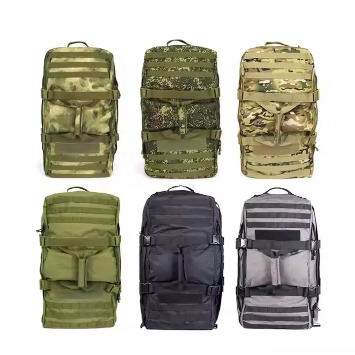Large 60L Black Backpack Duffel Bag with Zipper product detail 11