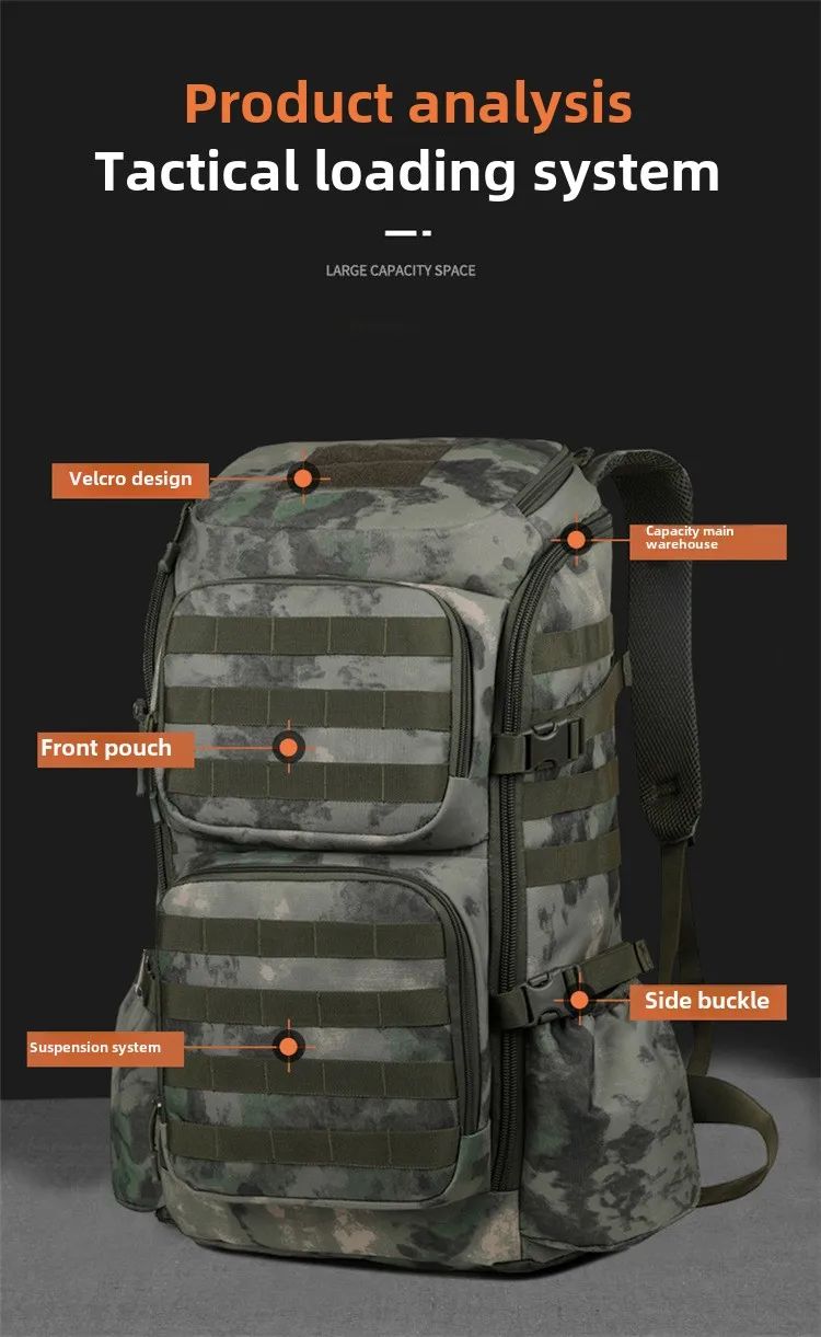 Large-Capacity Tactical Backpack for Men and Women for product detail 4