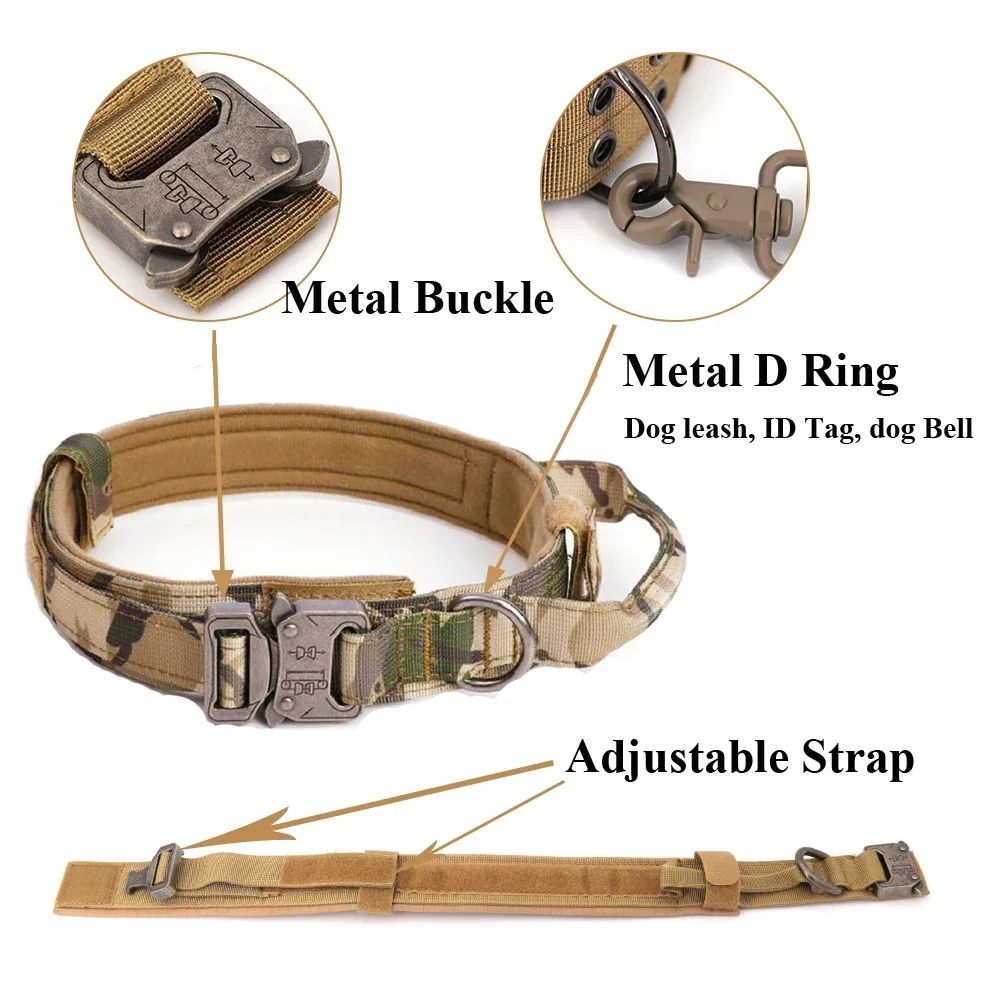Large Dog Rower Collar Leash Set Luxury Polyester product detail 6