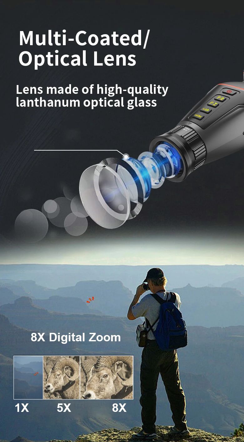 Large Screen 4K Digital Night Vision Monocular with product detail 4