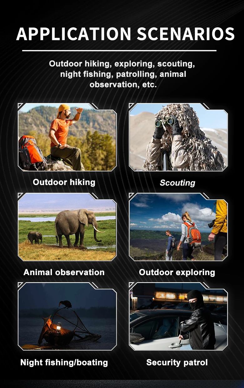 Large Screen 4K Digital Night Vision Monocular with product detail 10