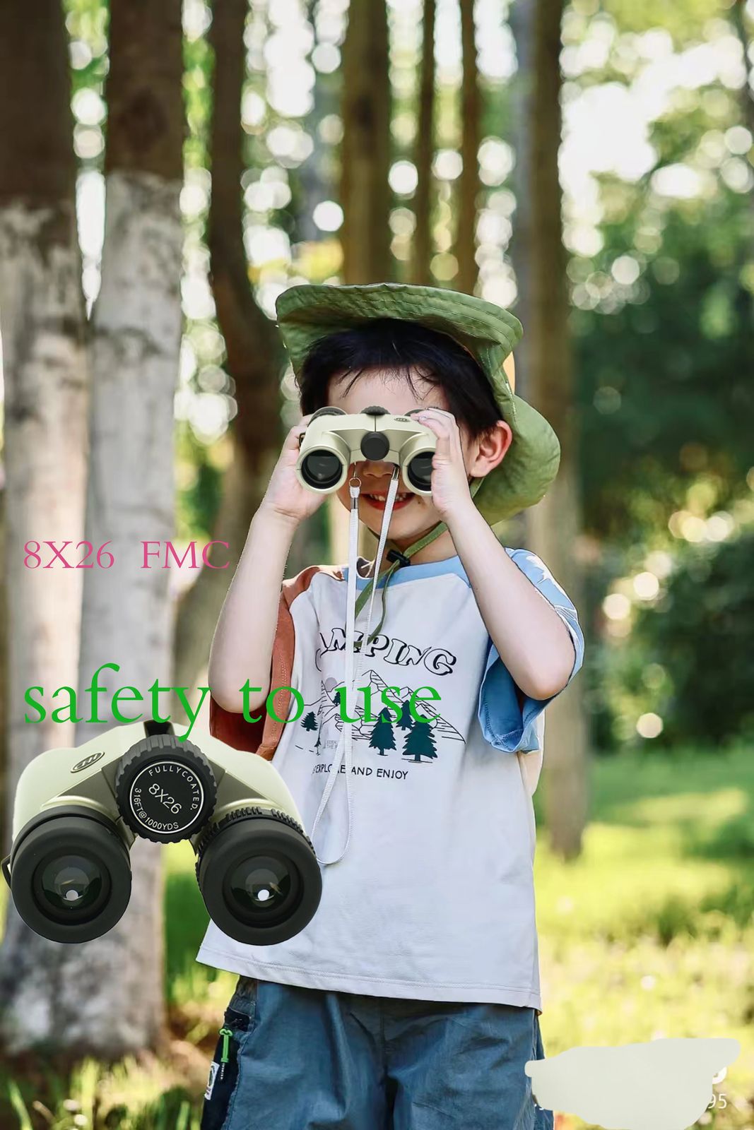 Lightweight 8x26mm Kids Outdoor Explorer Binoculars product detail 2
